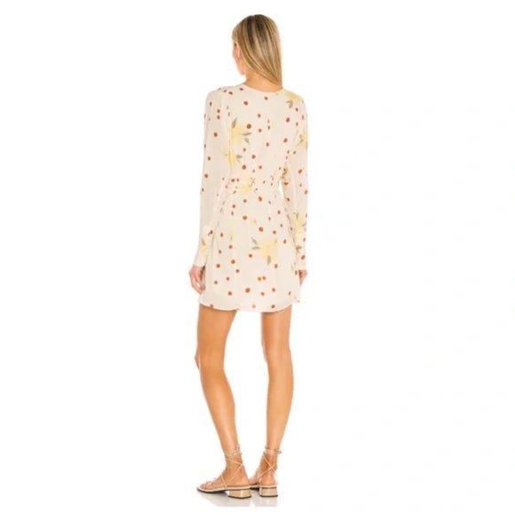 FREE PEOPLE Floral Long Sleeve Minidress in Sunshine Combo - Picture 3 of 9